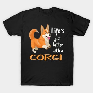 Life'S Just Better With a Corgi (206) T-Shirt